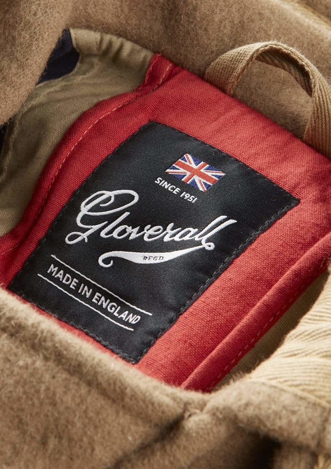 Union Jack Mid Monty Duffle Camel