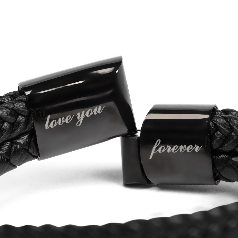 Men's Bracelet Custom Engraved Personalized Gift For Dad My Hero - Kubby&Co Worldwide