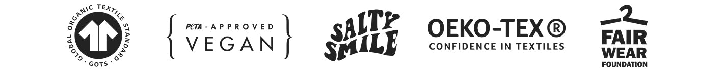 certifications éco responsabilité marque de vêtements salty smile