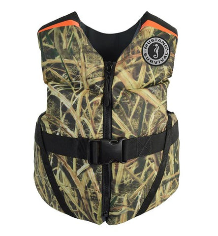 Mustang Youth REV Foam Vest - Mossy Oak Shadow Grass Blades