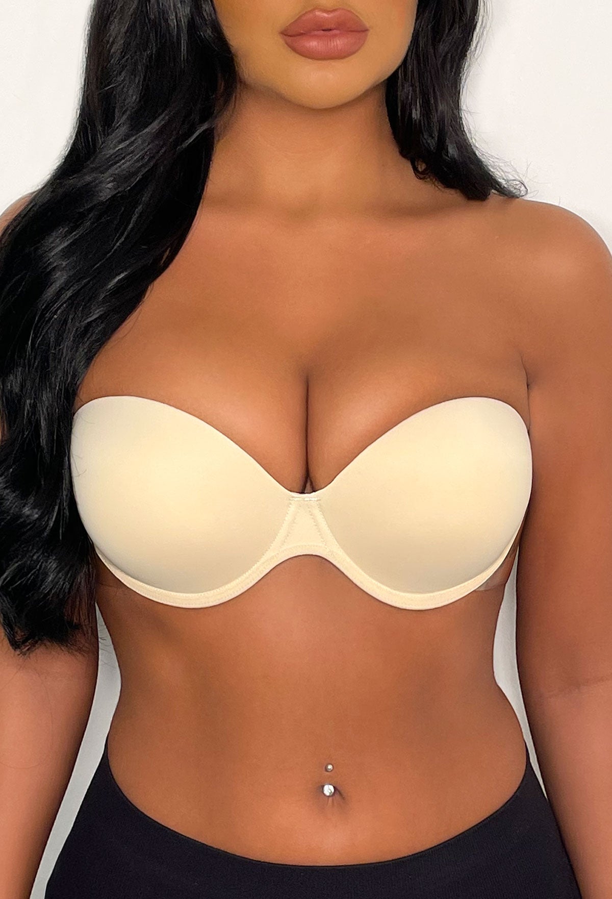 Boost Nude Winged Stick On Strapless Backless Push Up Bra