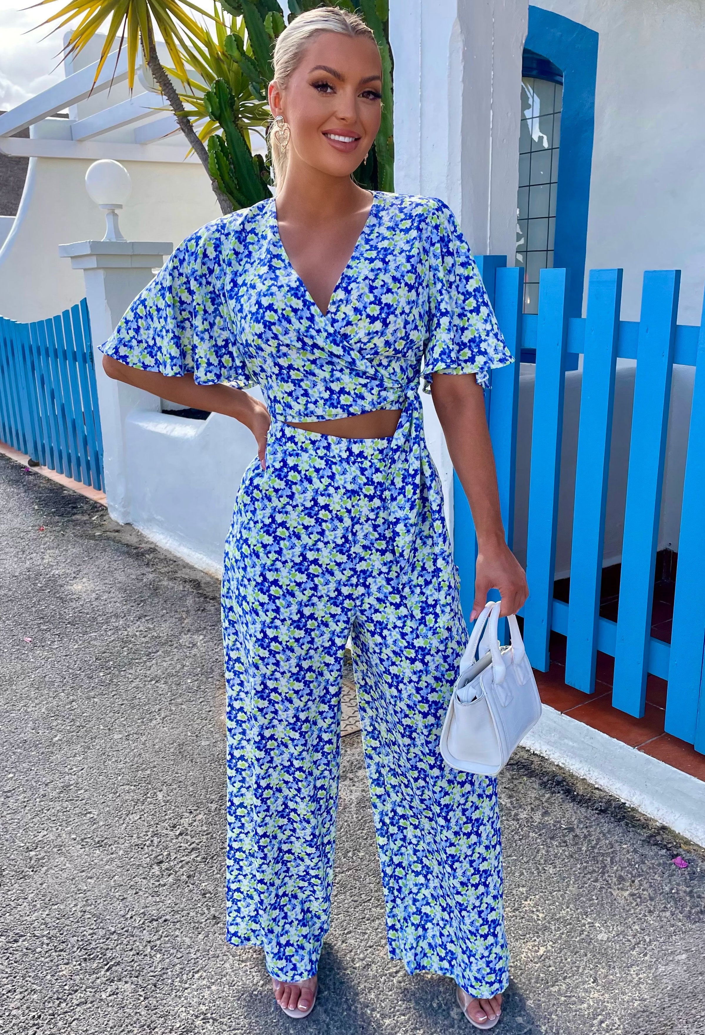 Floral Summer Blue Floral Ditsy Print Co-Ord