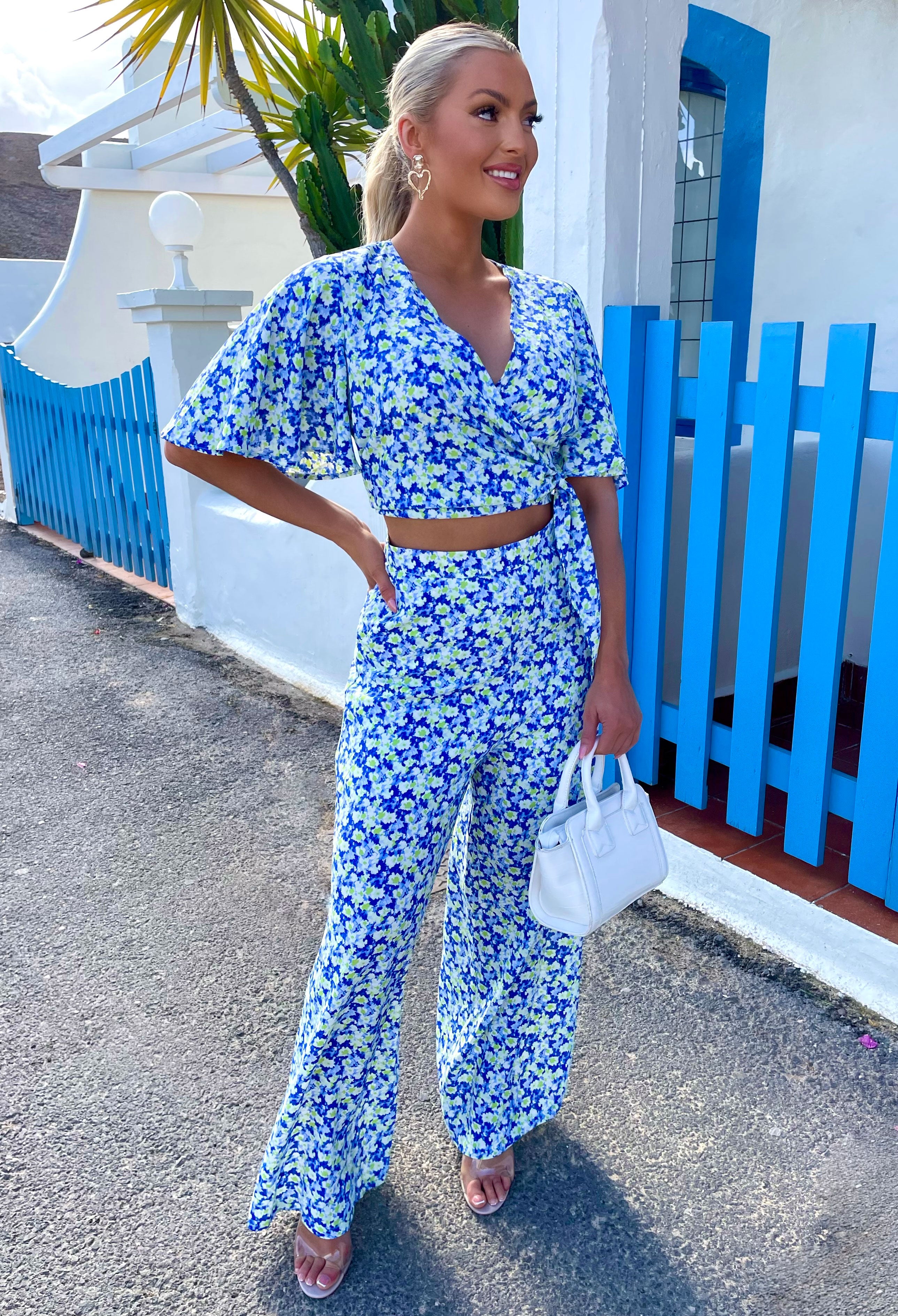 Floral Summer Blue Floral Ditsy Print Co-Ord