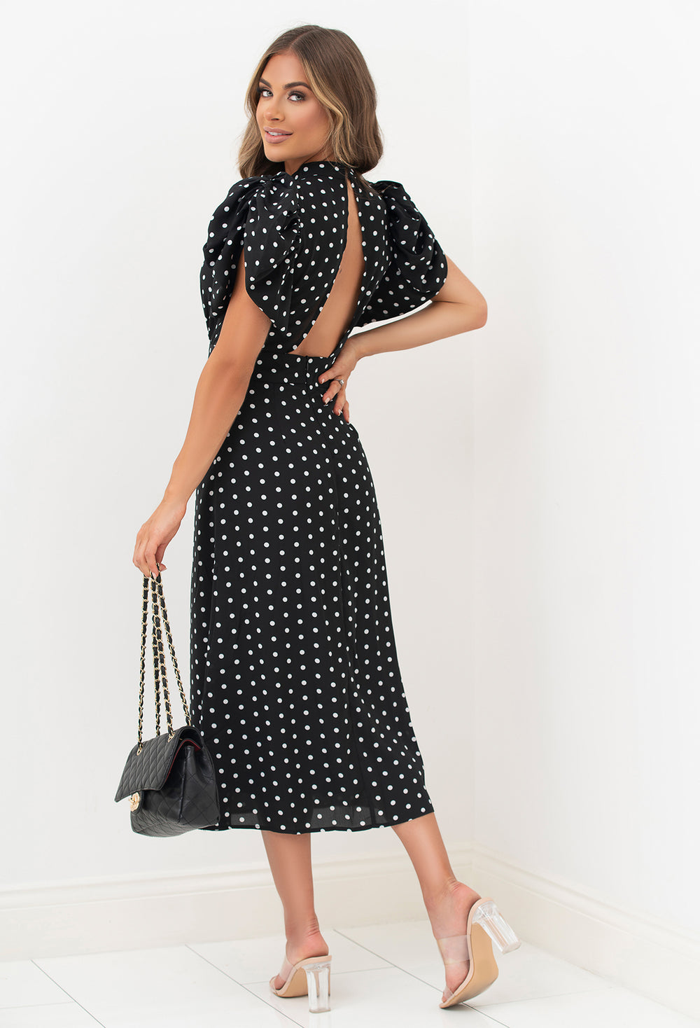 ヤマト Her lip to - Polka Dots Open Back Dress herliptoの通販 by