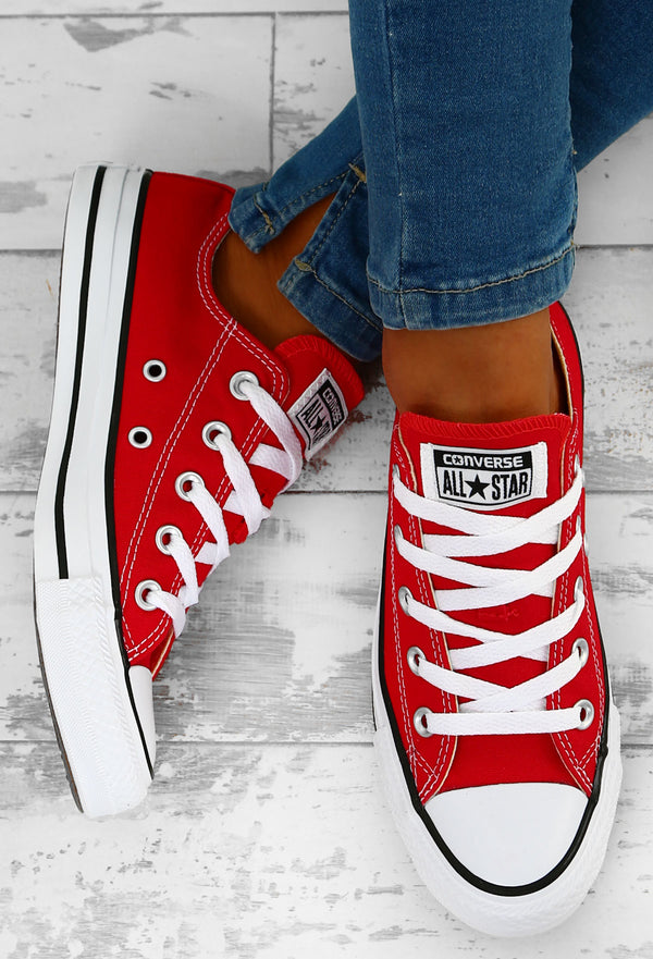 red converse uk