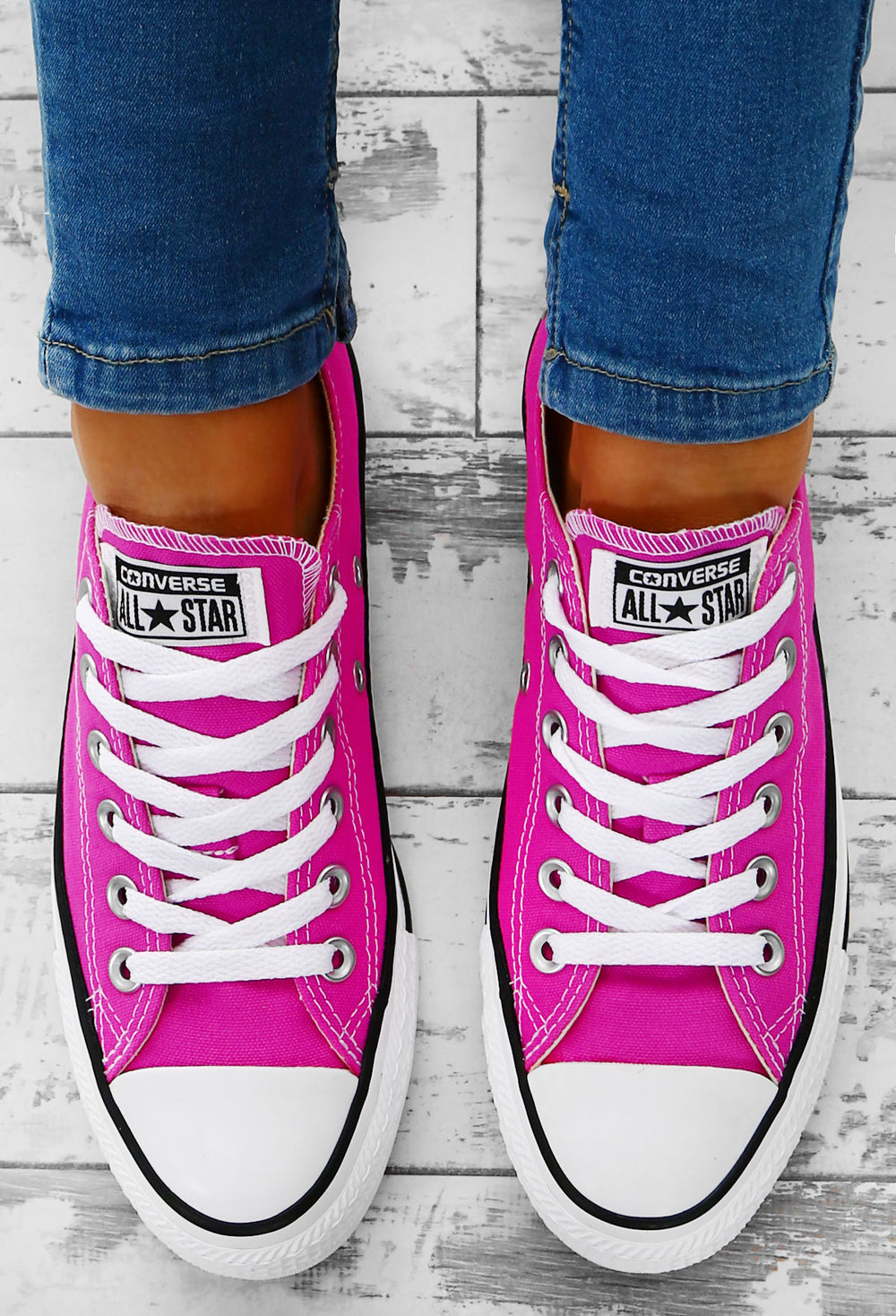 fuschia pink converse