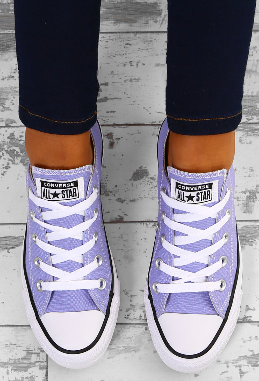 purple converse trainers