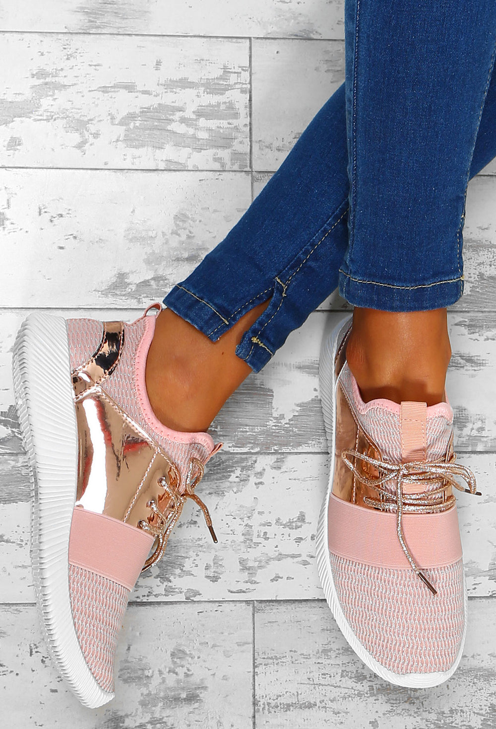 pink boutique trainers