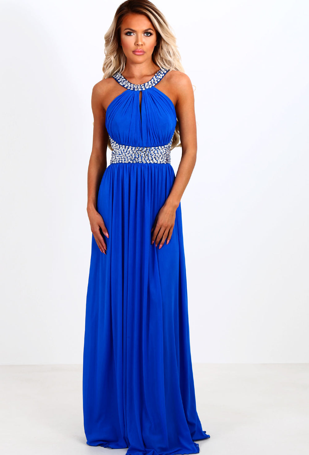 royal blue maxi dress uk