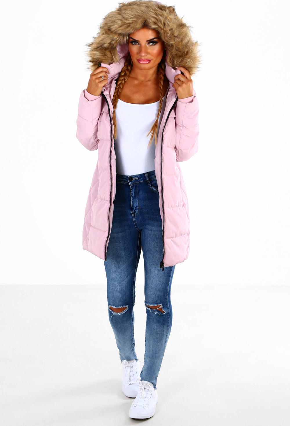 pink boutique coats