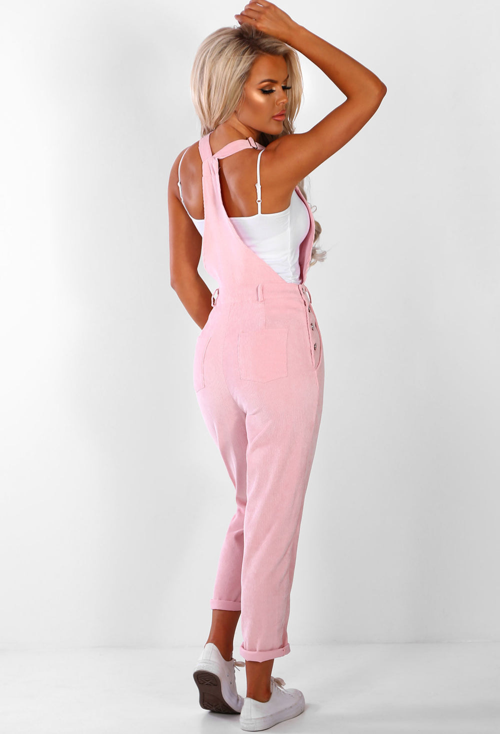 pink dungarees womens uk