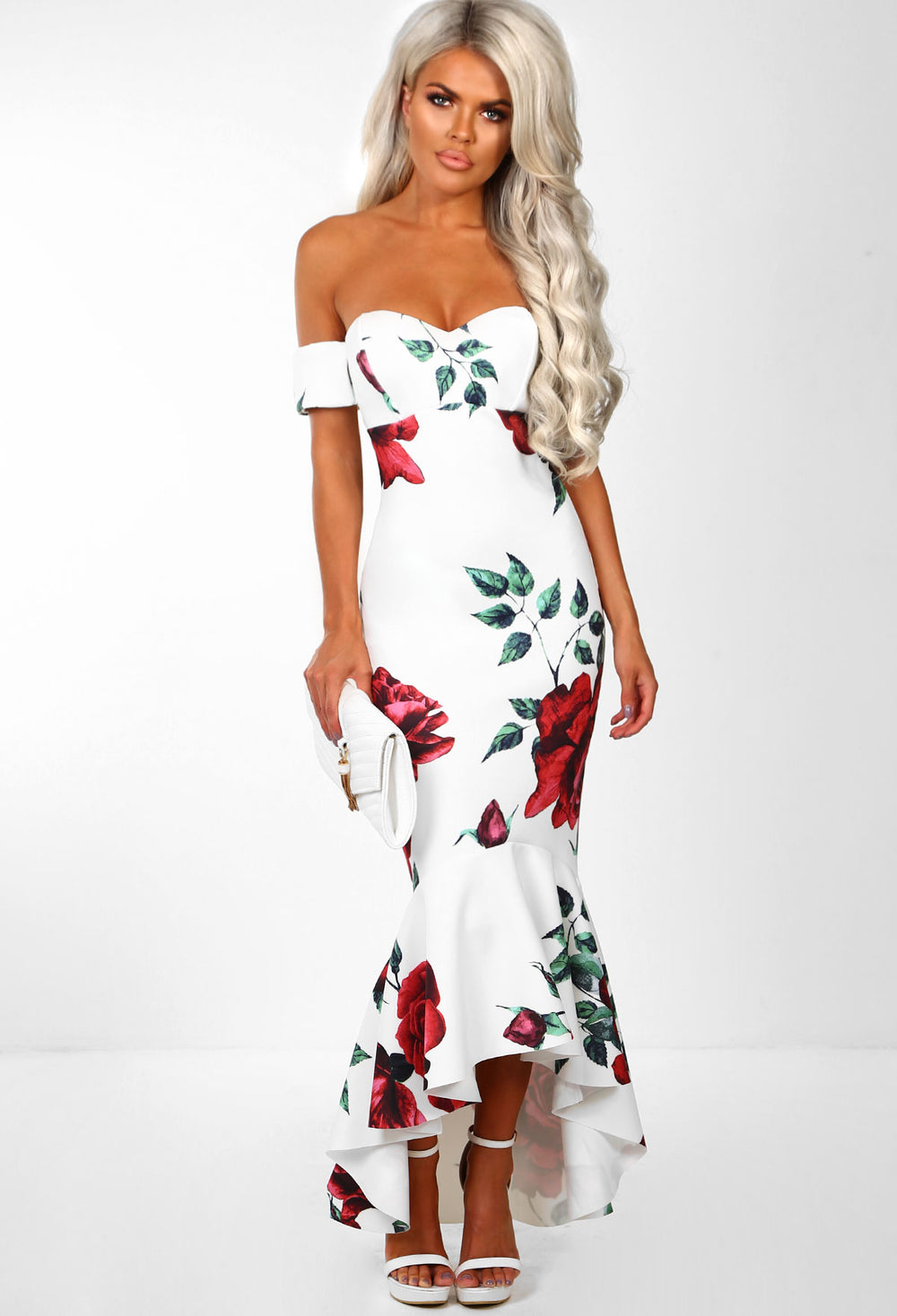 fishtail floral dress