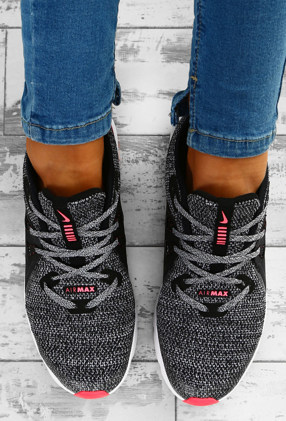 knitted nike trainers