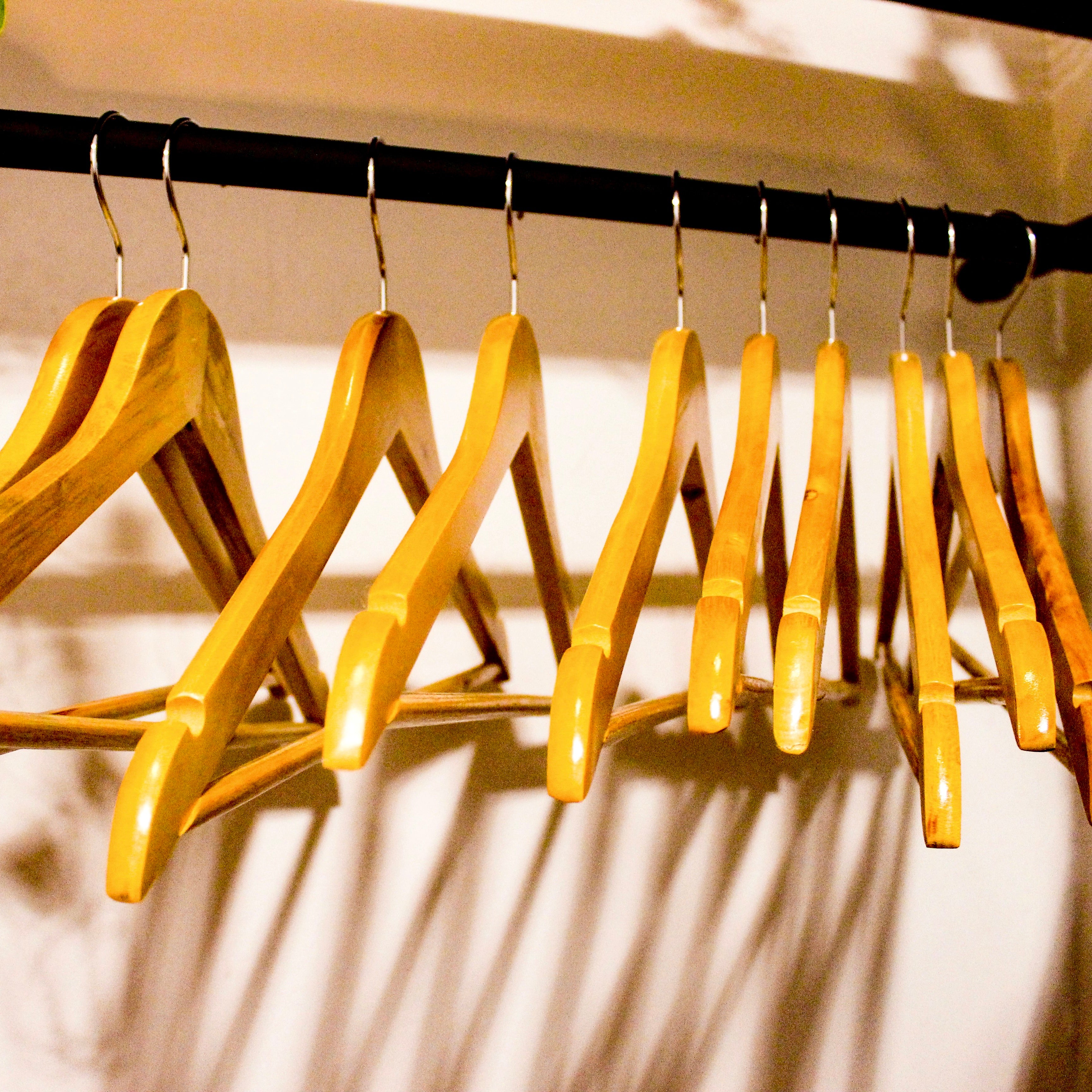 Empty Hangers In Closet