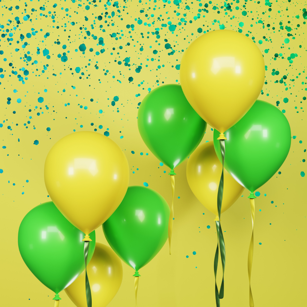 Green And Yellow Balloons