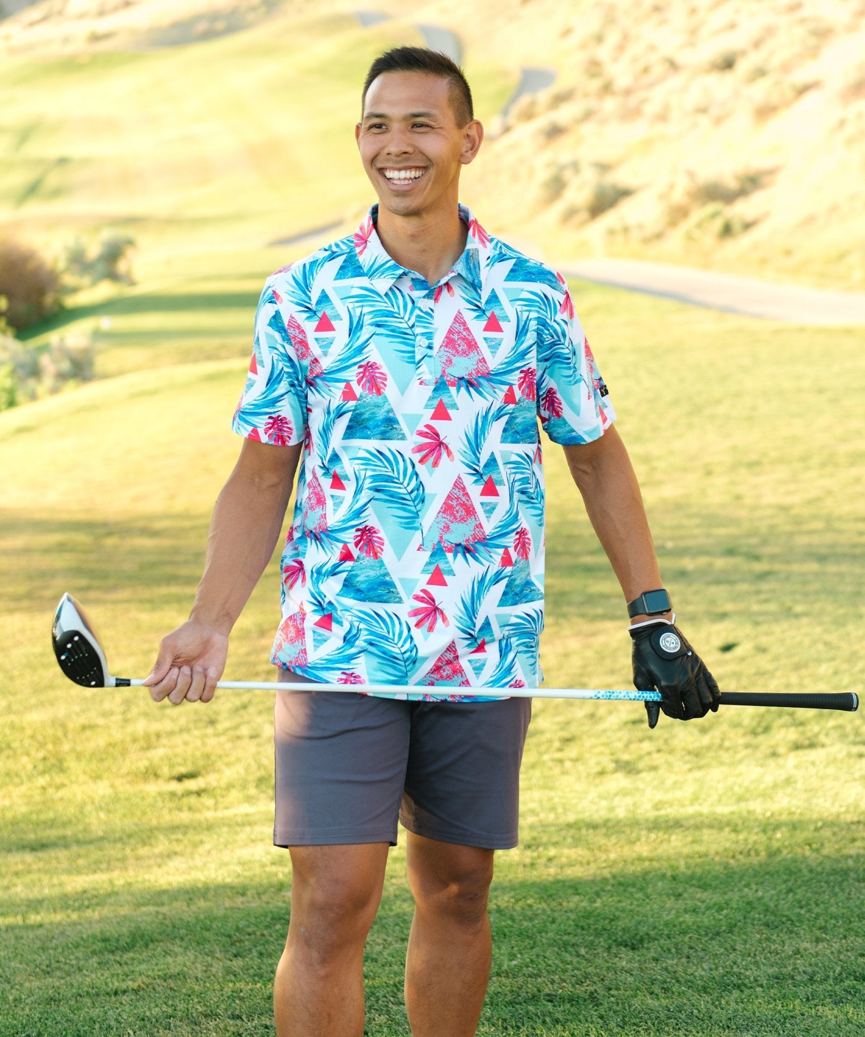 Hawaiian Golf Shirts - Hawaiian Print - Golf Polo - Vibe Maikai'i ...