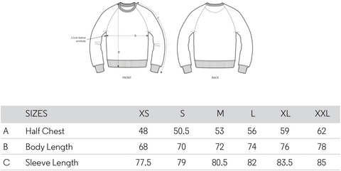 CoolAfrican Size guide