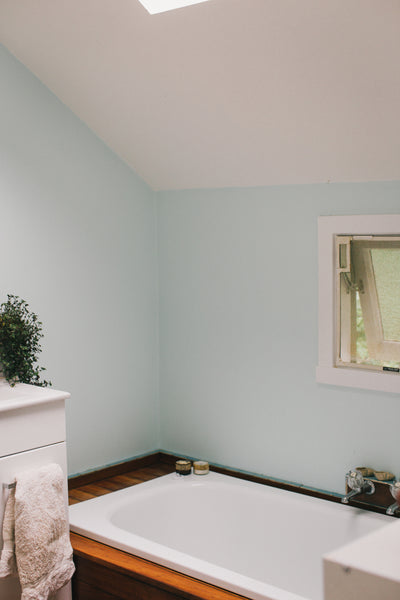 Photo of Ella Martin's bathroom featuring EcoRoll toilet paper.