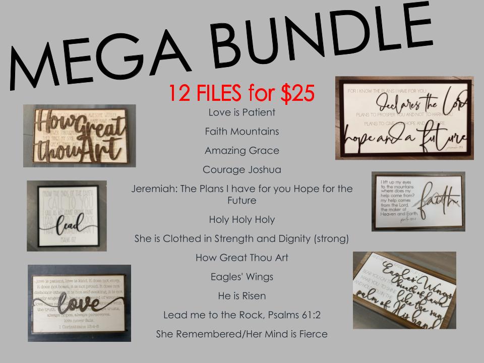 Download Mega Bundle One Dozen 12 Files Scripture Hymns Inspirational Svg Fil Fab Five Design Whimsical Party Gallery