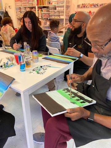 Paint and sip party at Craft Theory