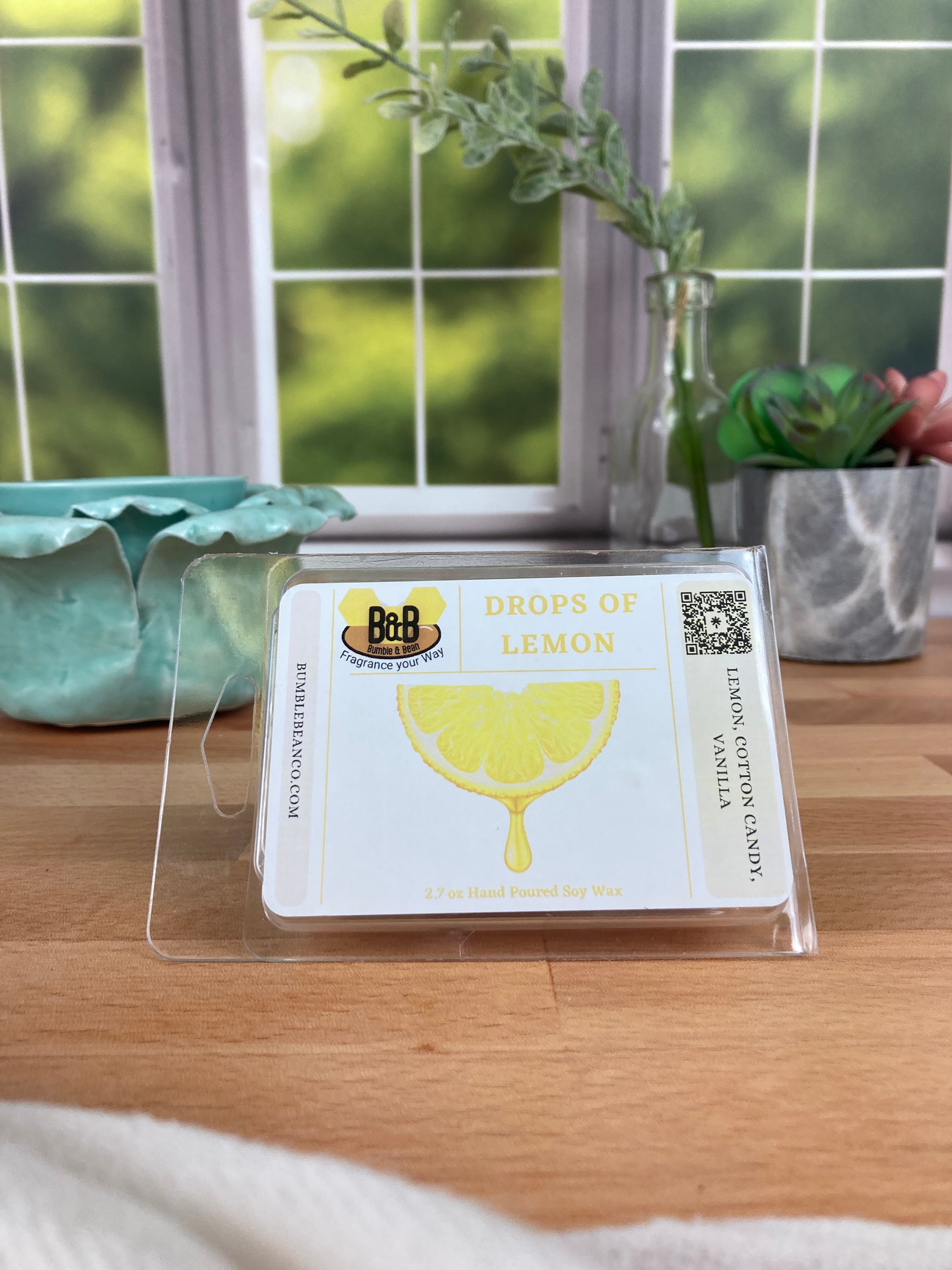 Drops of Lemon Soy Wax Melt - Dye Free
