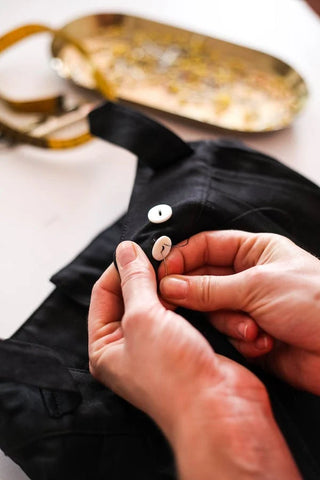 Mending a pair of pants