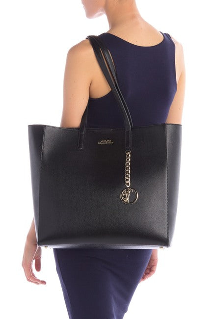 Versace Saffiano Leather Tote Bag 