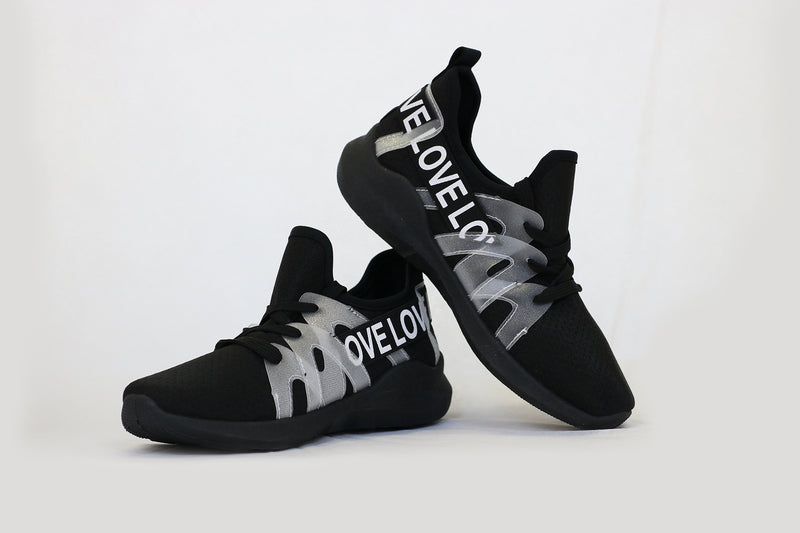 black love sneakers