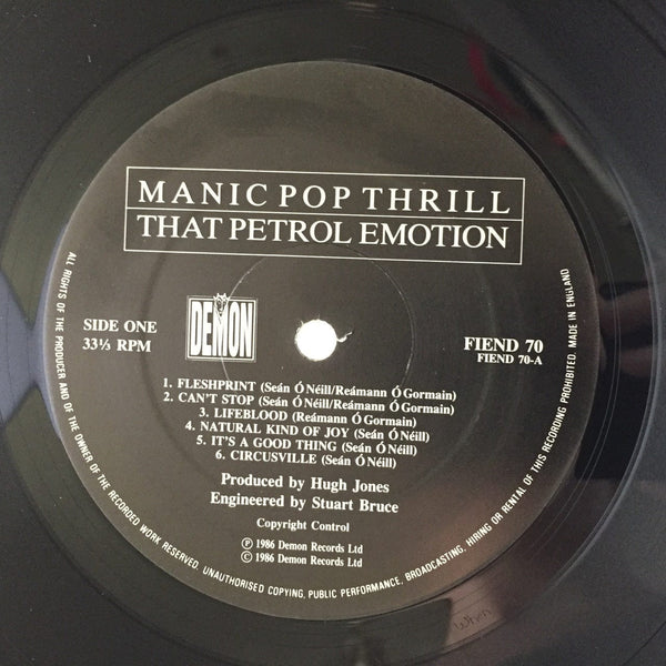 That Petrol Emotion - Manic Pop Thrill LP NM-NM USED – Hi-Voltage