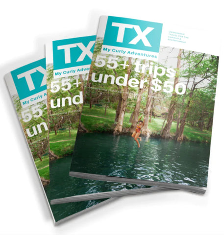 MyCurlyAdventures 55+ trips under $50 magazine