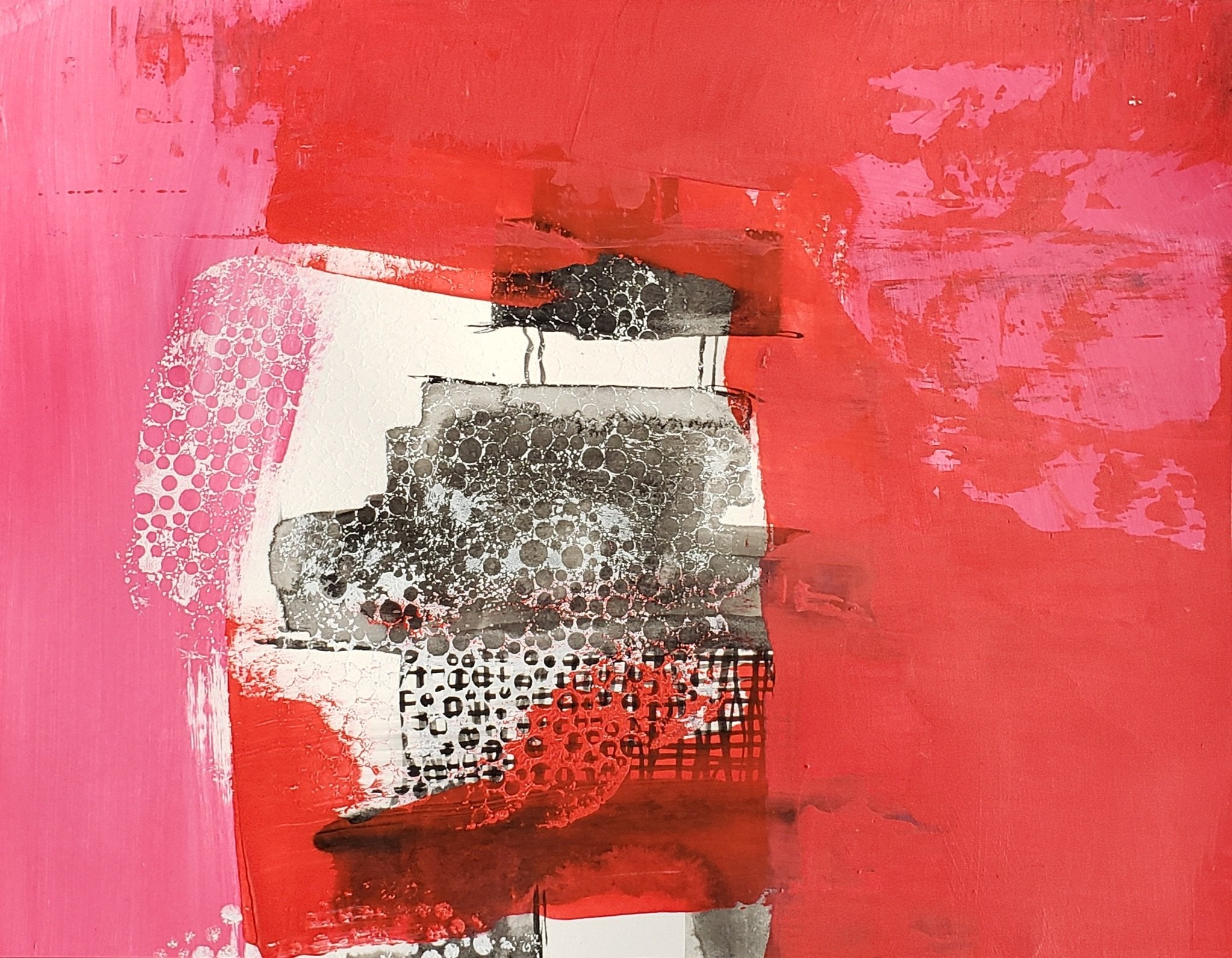 Raspberry Blocks 2 Original Art