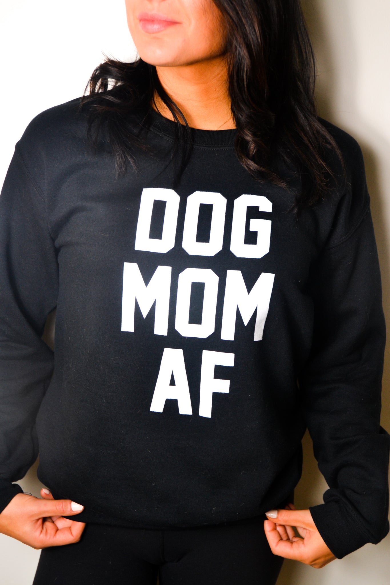 dog mom af sweatshirt