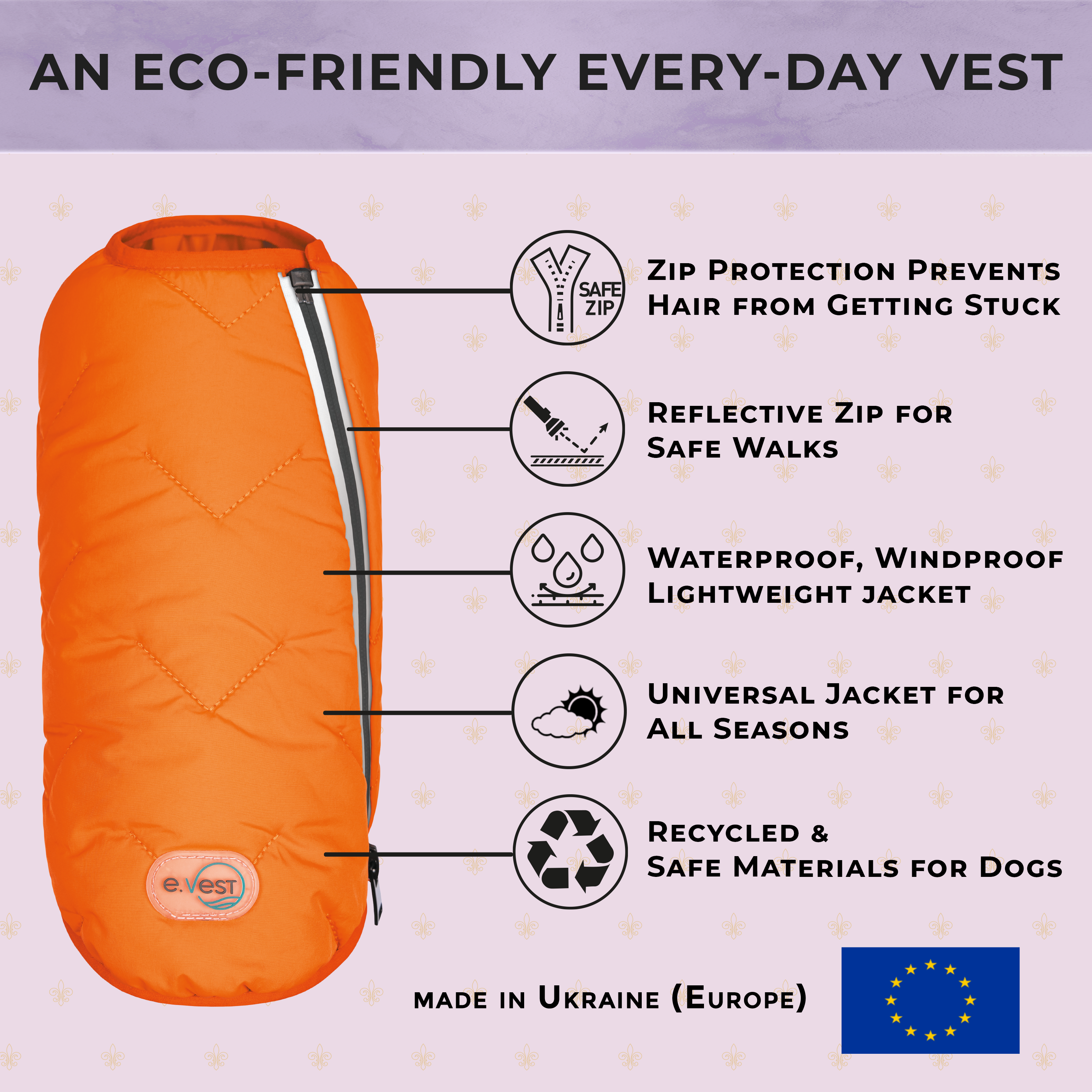 Sustainable Eco-Friendly Dog Jacket / Vest - Made in Ukraine-image-2