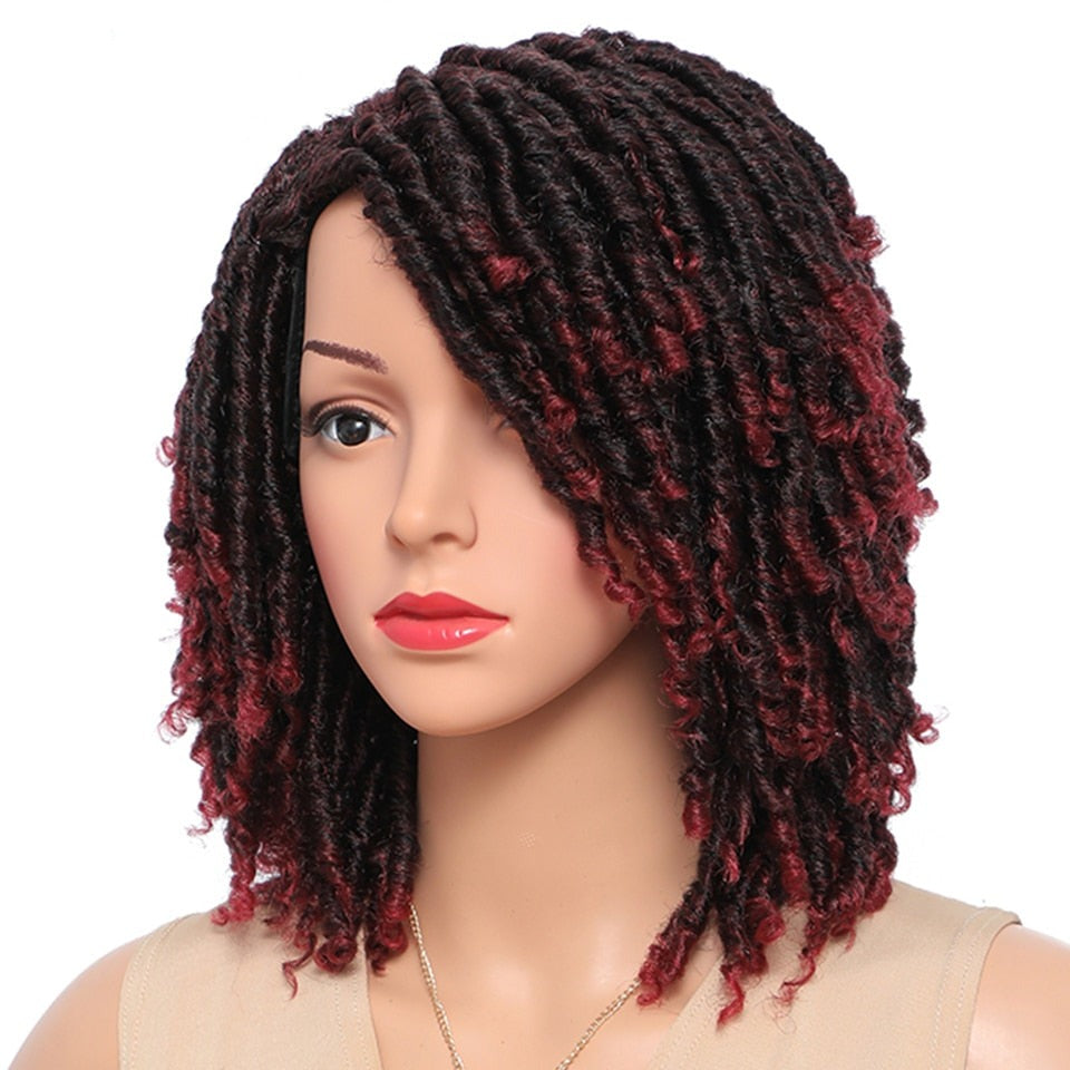 Burgundy Red Mix Dreadlocks Wig