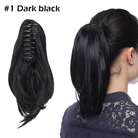 clip on ponytail for black hair