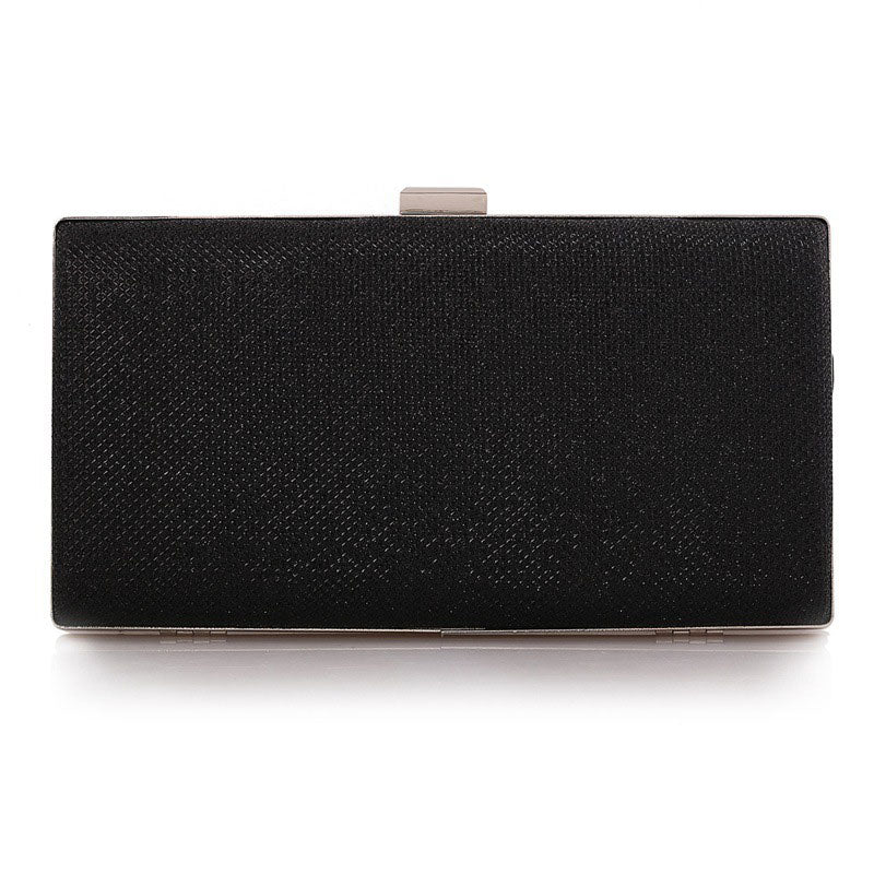 black sparkly clutch