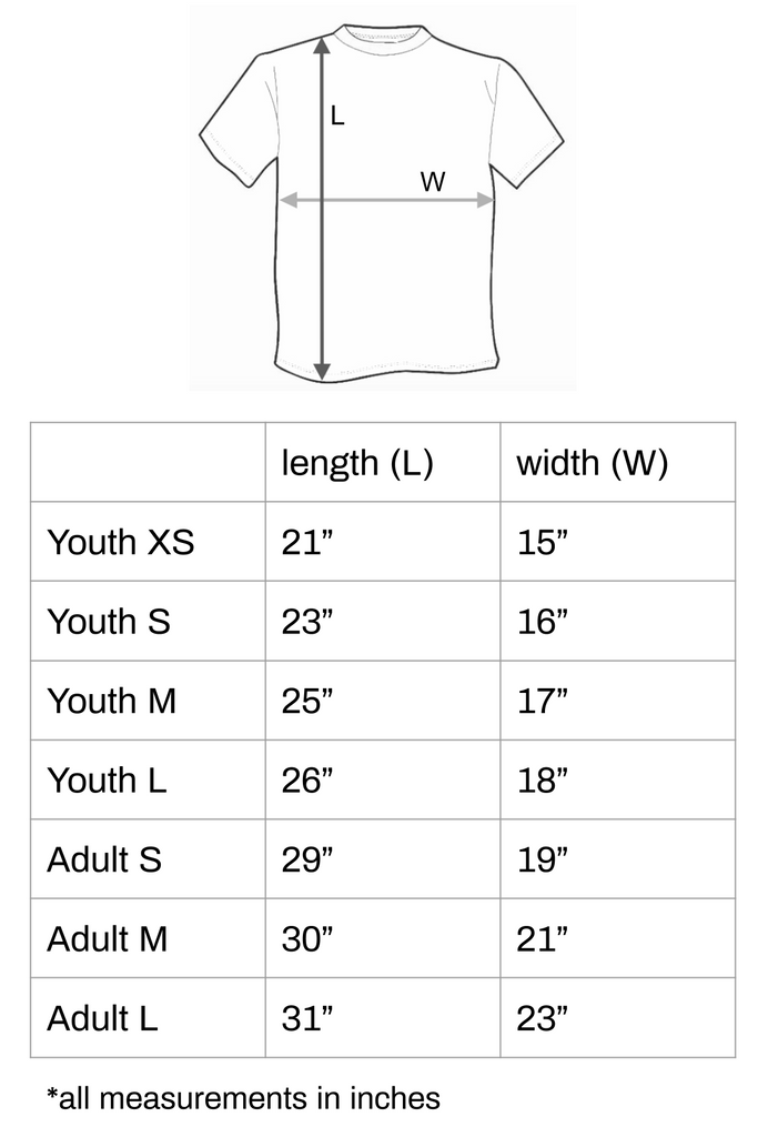 Size Chart – TEAM RAR Official Website