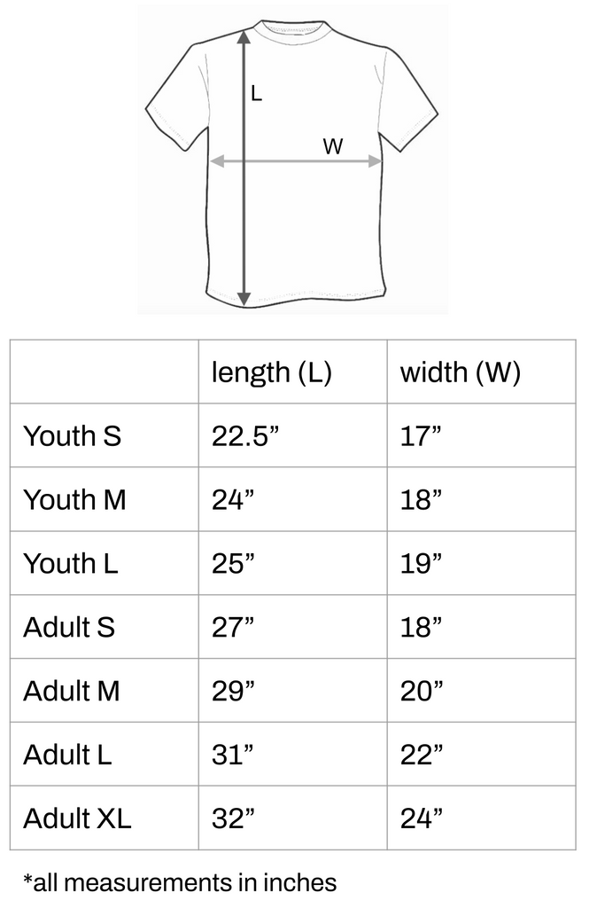 Size Chart – TEAM RAR Official Website