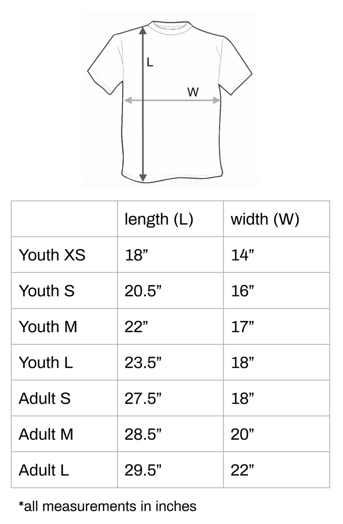 Size Chart – TEAM RAR Official Website