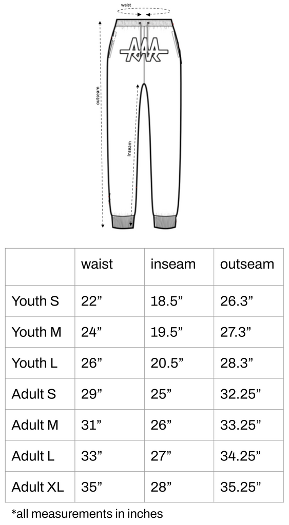 Size Chart – TEAM RAR Official Website