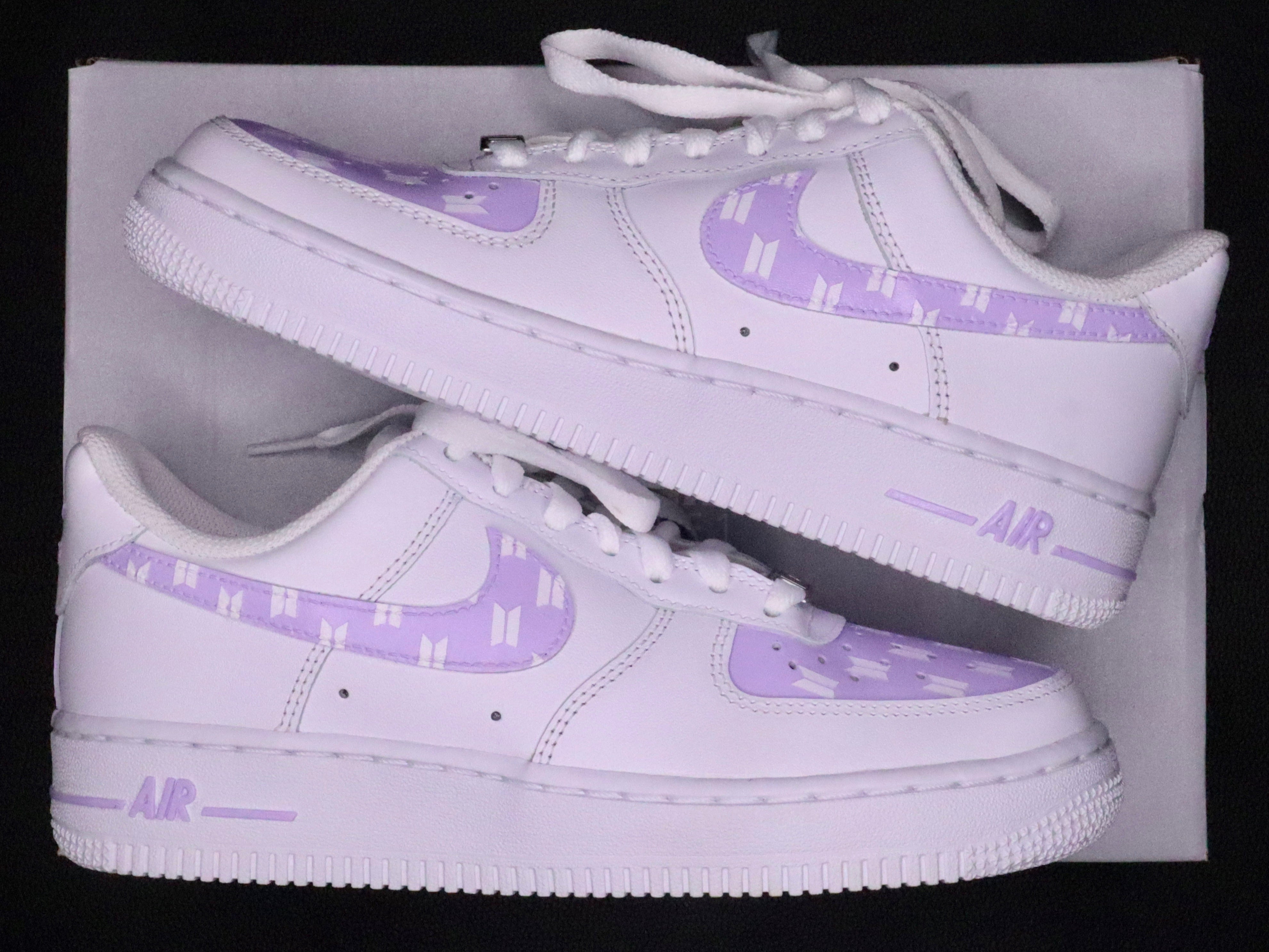 Custom BTS Logo Nike AF1s (Made to 