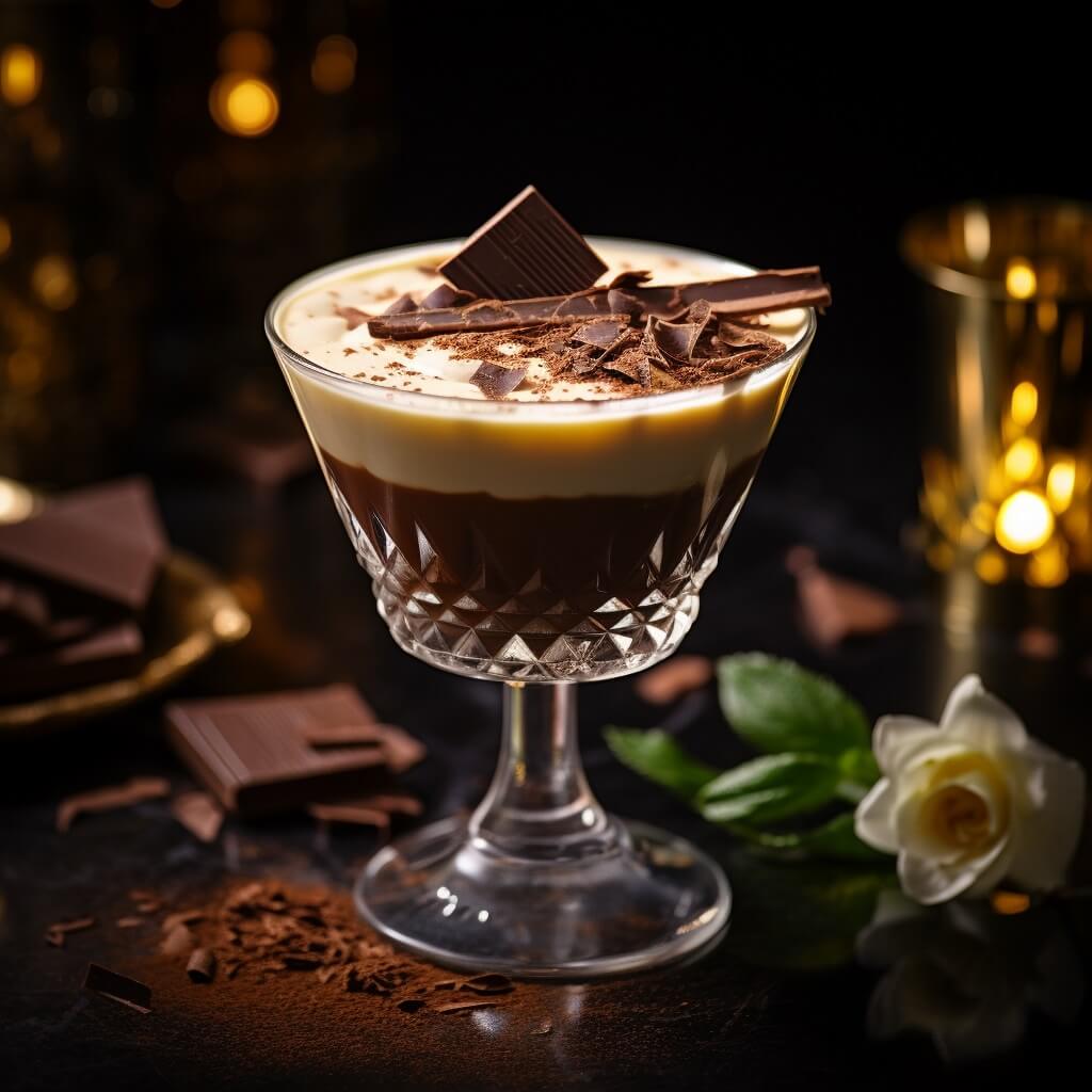 A chocolate cocktail