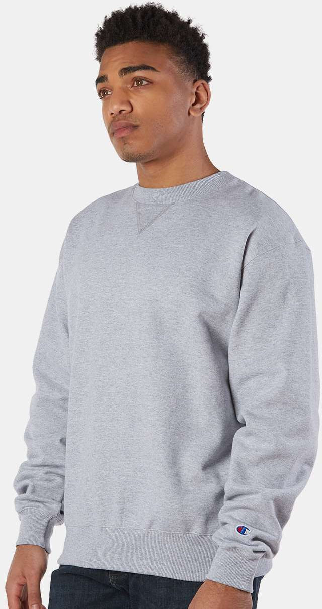 Champion S178 Crewneck Sweater with Custom Embroidery