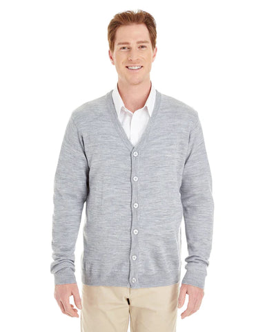 Harriton Pilbloc V-Neck Button Cardigan Sweater