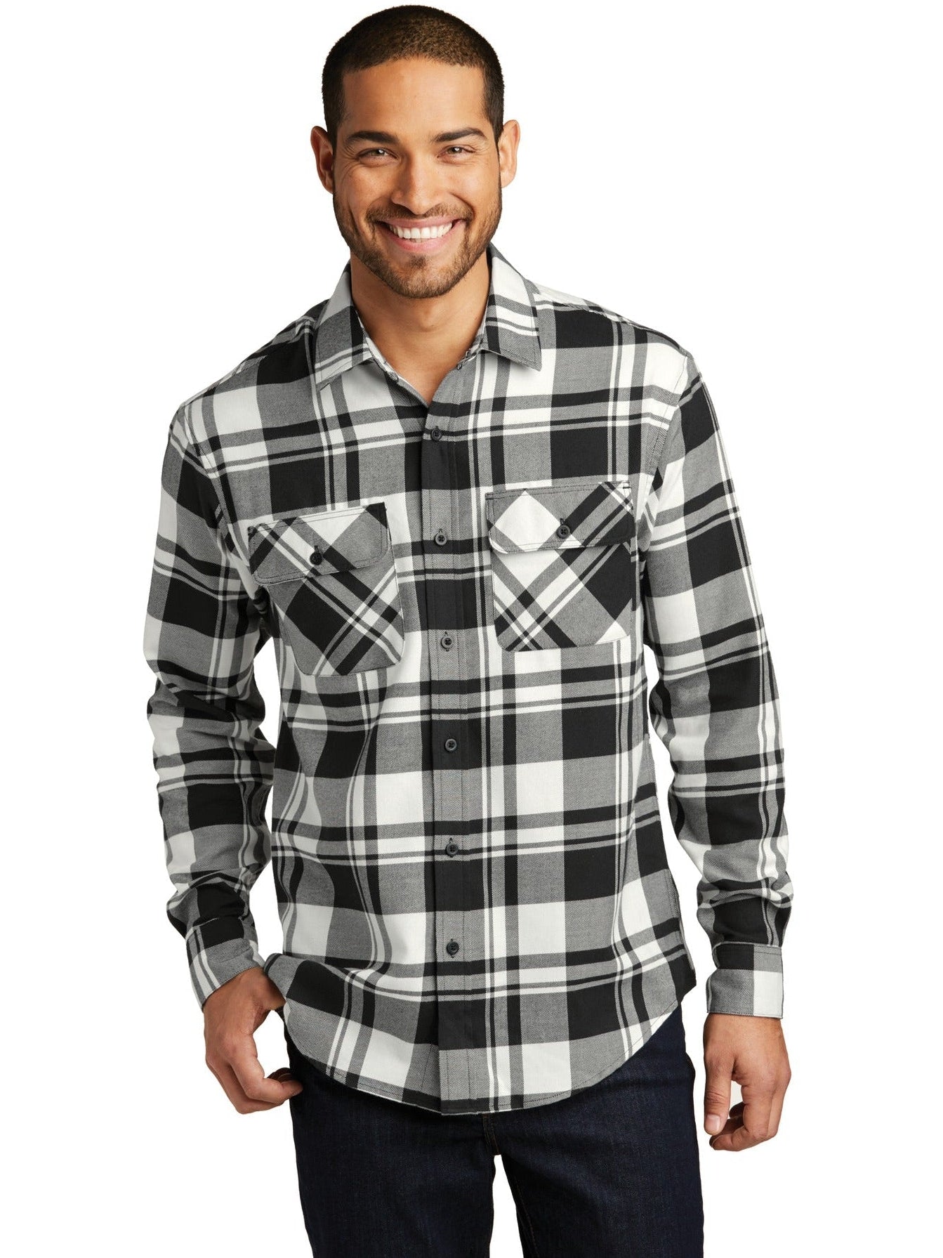 Port Authority Flannel Shirt with Embroidery | W668 | Thread Logic