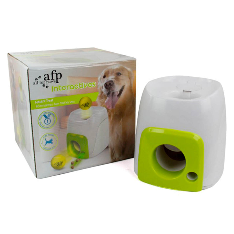 All For Paws Interactive Fetch N Treat Dog Toy and box