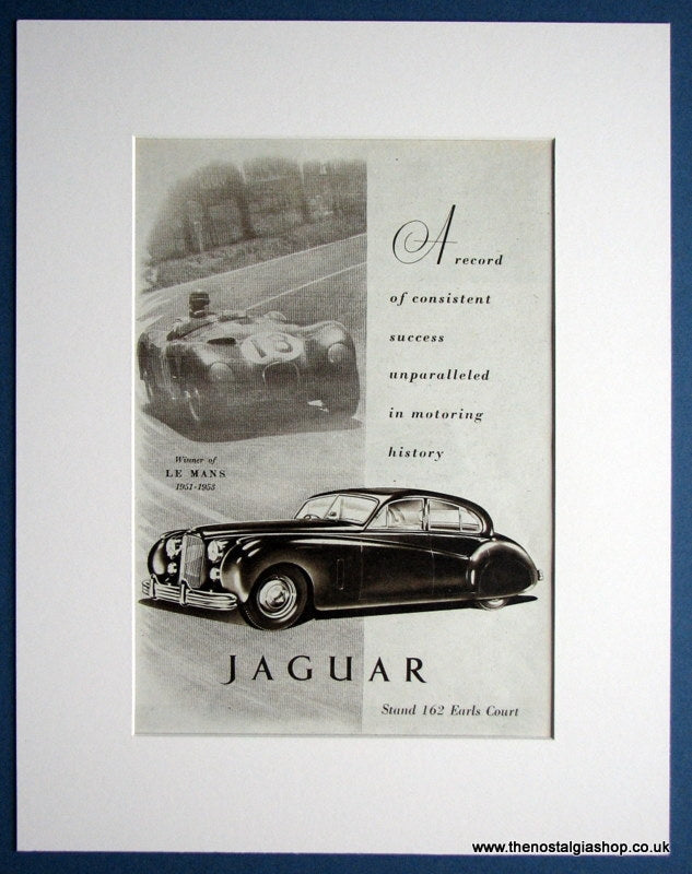 Jaguar winner of Le Mans 1951/53. Original advert 1953 (ref AD1343)