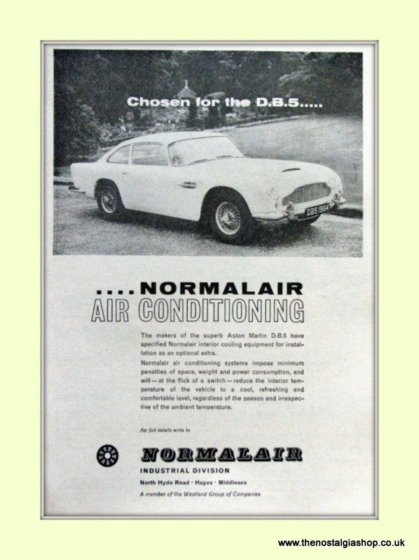 Aston Martin DB5 Set Of 4 Original Adverts 1963 (ref AD6722)