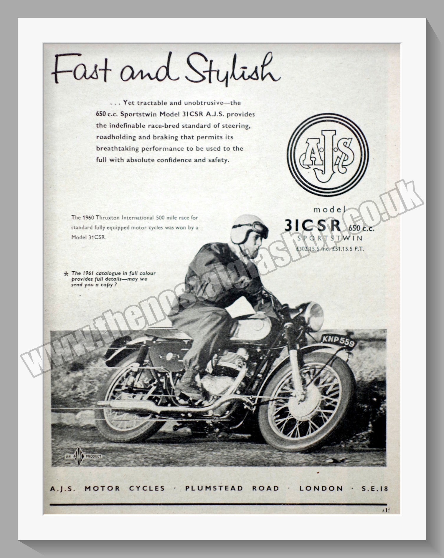 Honda Classic Motorcycles. Mounted Print. – The Nostalgia Shop