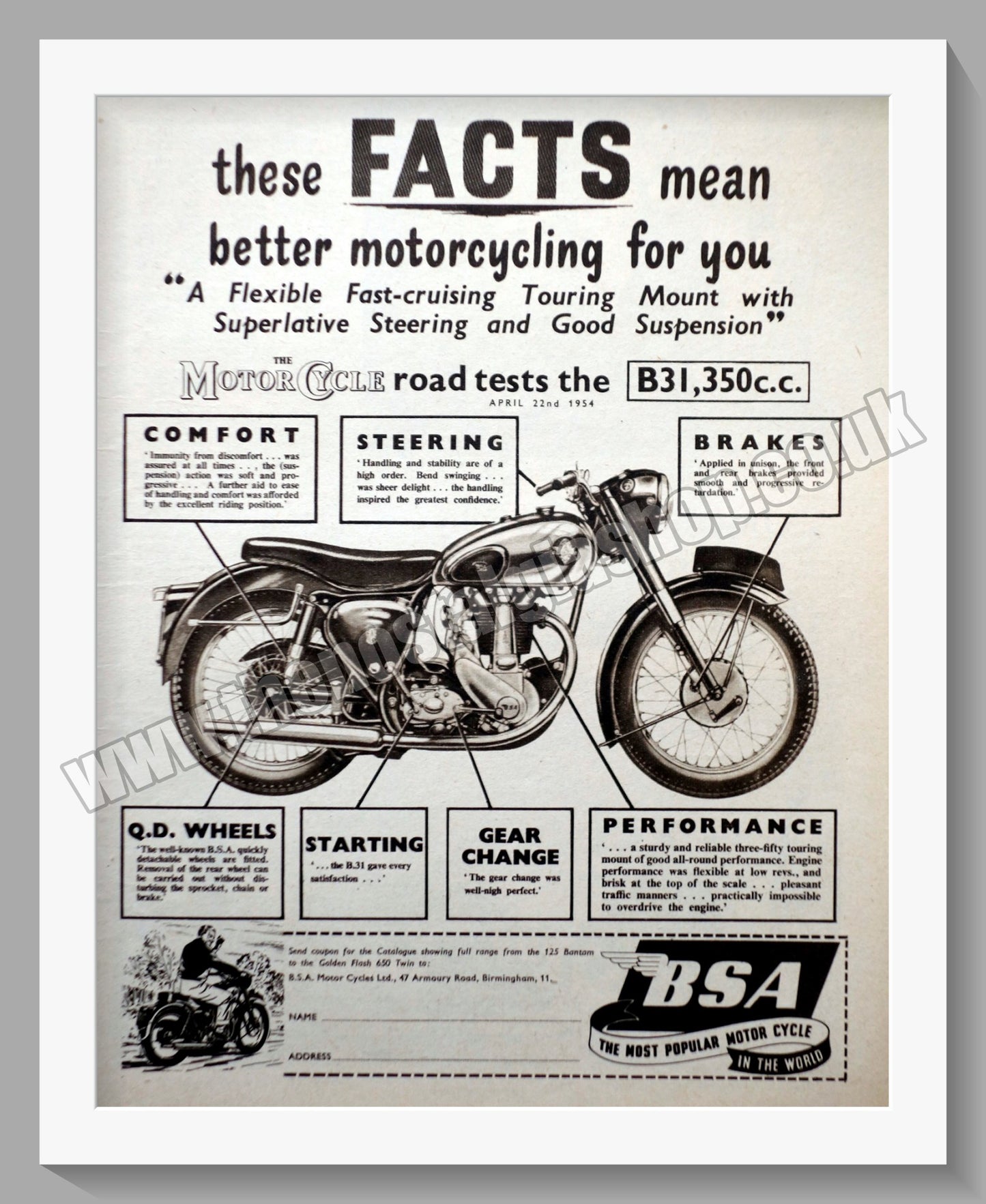 year & model  triumph (afaik)? from an old pix tia (identified as a BSA)